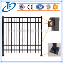 Australia market powder coated black security picket fence garrison fence